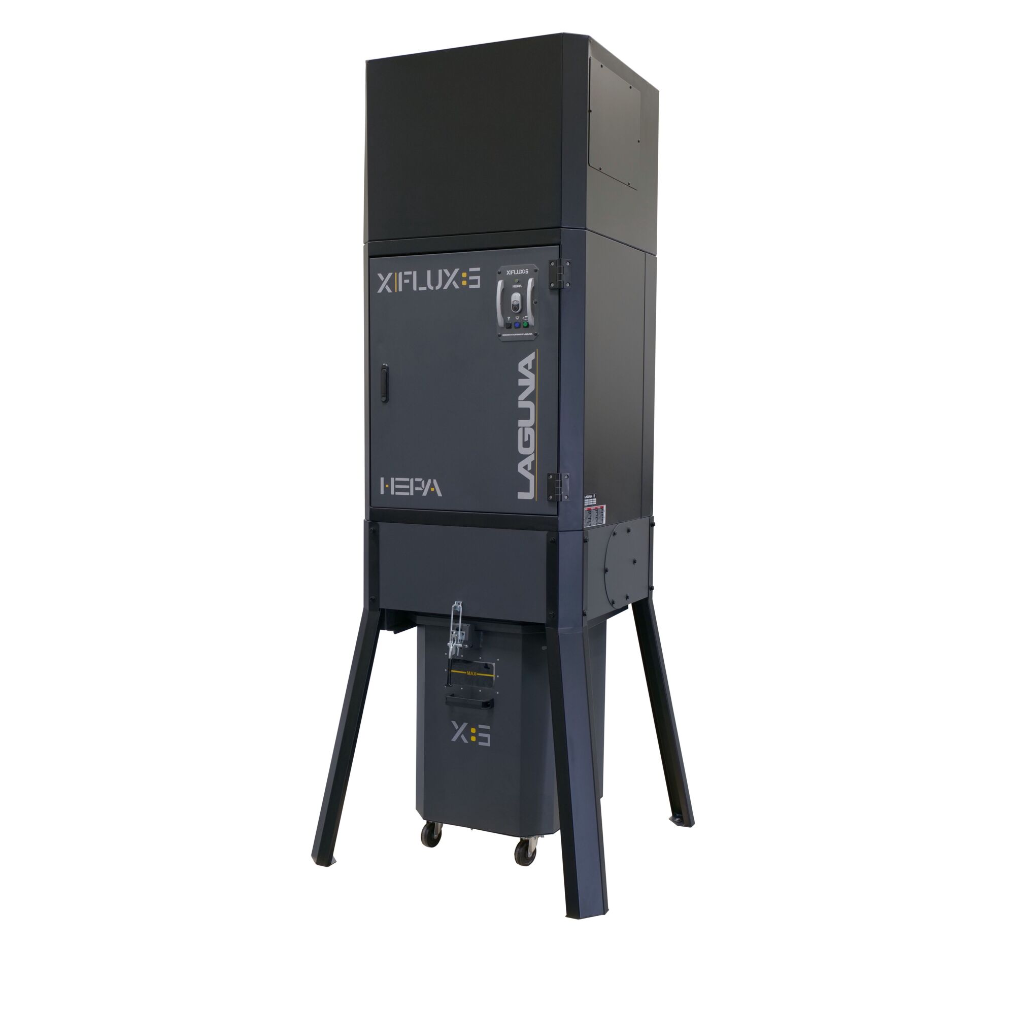 Laguna Dust Collector - 220V, 5HP, 3093 CFM, Auto-Cleaning HEPA Filter, 39-Gallon Capacity, Model# X|FLUX: 5